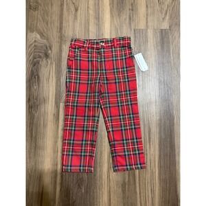Edgehill Collection Red Plaid Kids Casual Bottoms